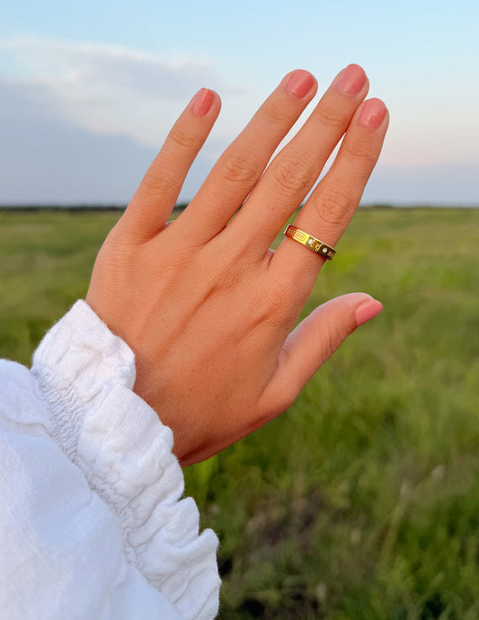 Gemstone Logo Ring – Christian Ring