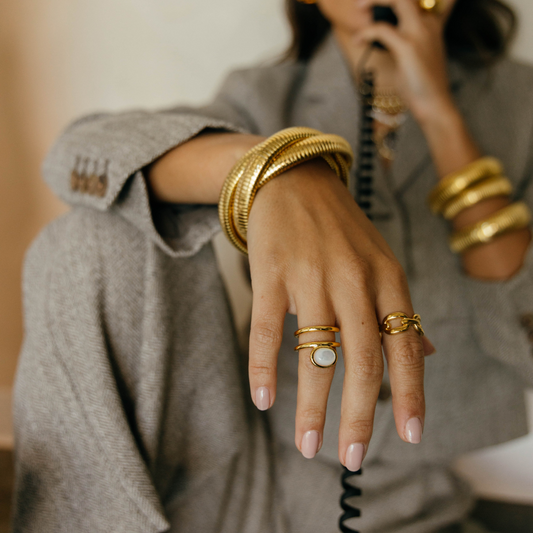Opal Wrap Ring, view 26 — Soul Flow Apparel