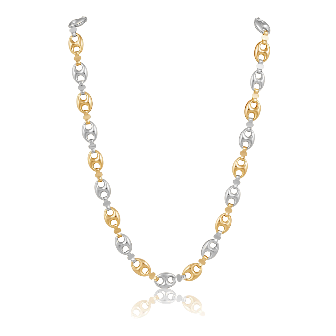 Roxanne Chain Necklace Two Tone, view 38 — Soul Flow Apparel