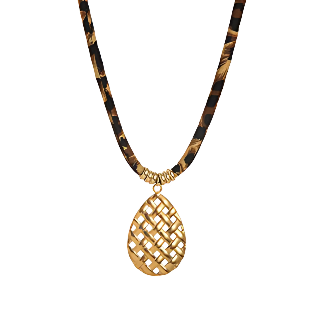Pineapple Cord Necklace, view 45 — Soul Flow Apparel