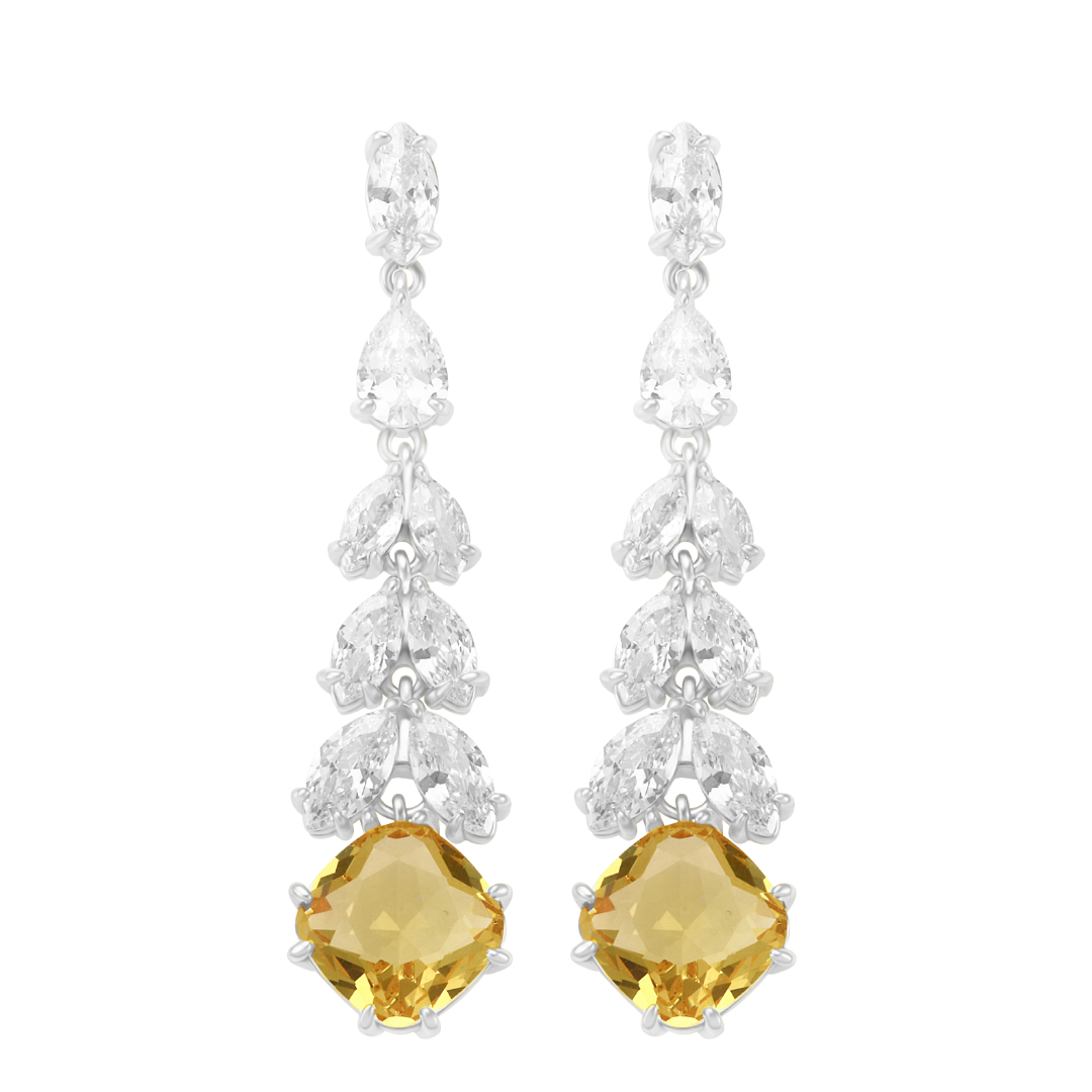 Soleil Cz Drop Earring, view 47 — Soul Flow Apparel