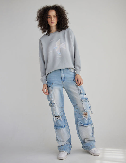 His Love Endures Forever Unisex Crewneck – Christian Crewneck