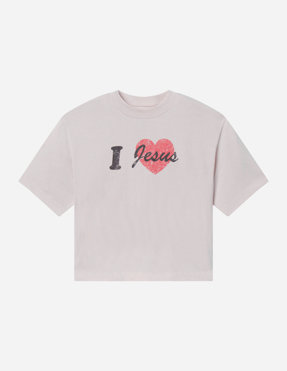 I Love Jesus Cropped Women's Tee – Christian T-Shirt
