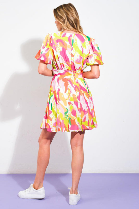Cute Certainty Woven Mini Dress in ivory, view 6 — Soul Flow Apparel