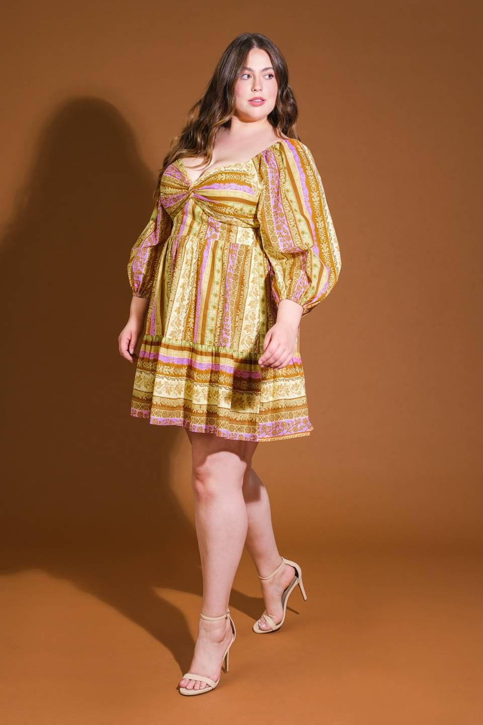 All My Pride Woven Mini Dress in brown lavender, view 3 — Soul Flow Apparel