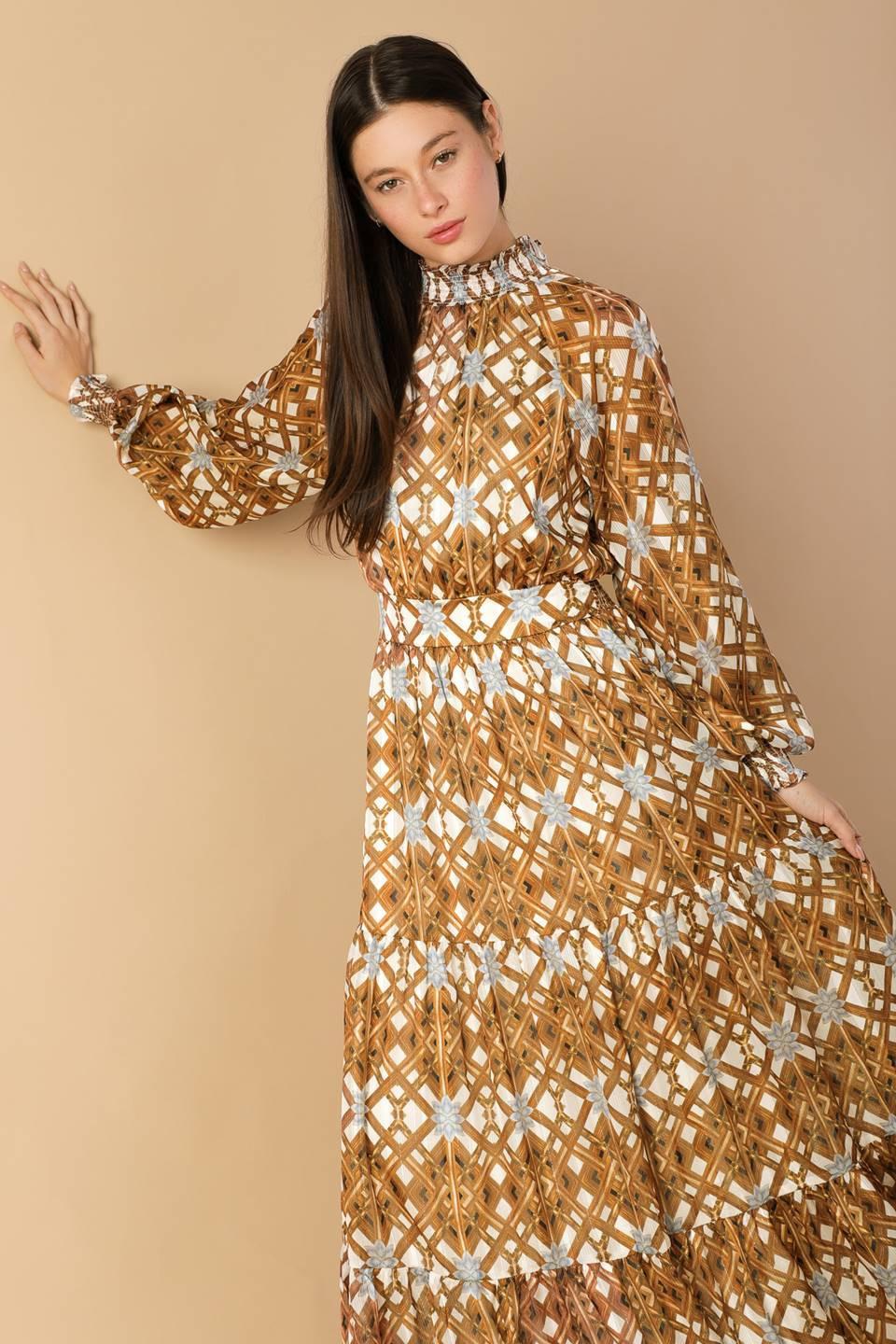 Celestial Cascade Woven Maxi Dress in ivory, view 7 — Soul Flow Apparel