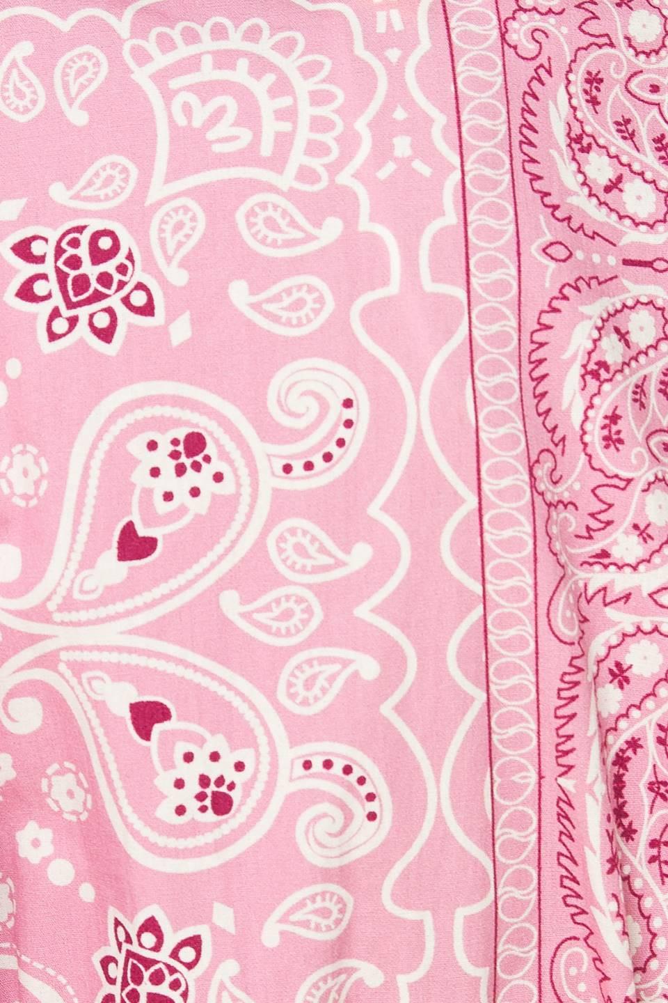 Exceptionally Pristine Woven Mini Dress in pink, fabric swatch — Soul Flow Apparel
