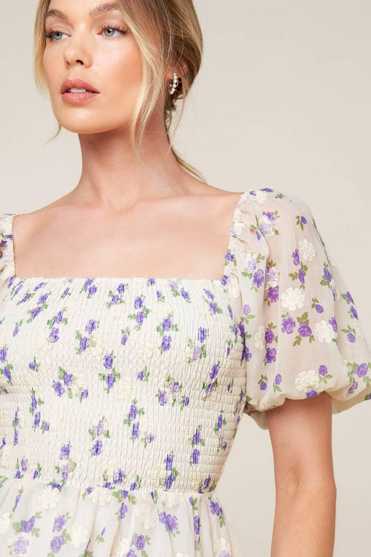 Making Connections Cream Woven Mini Dress, view 6 — Soul Flow Apparel