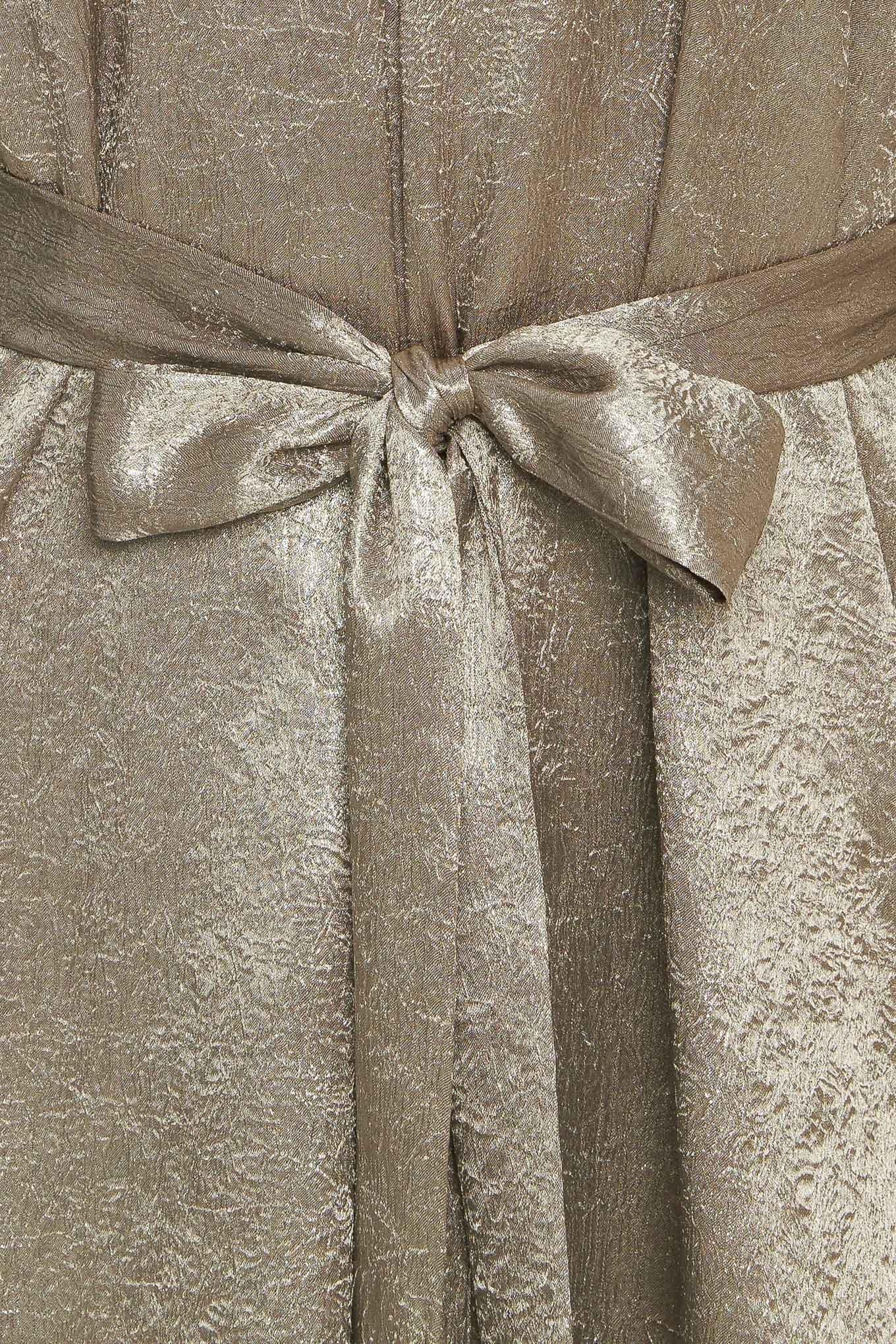 Moonrise Haze Woven Mini Dress in taupe, fabric swatch — Soul Flow Apparel
