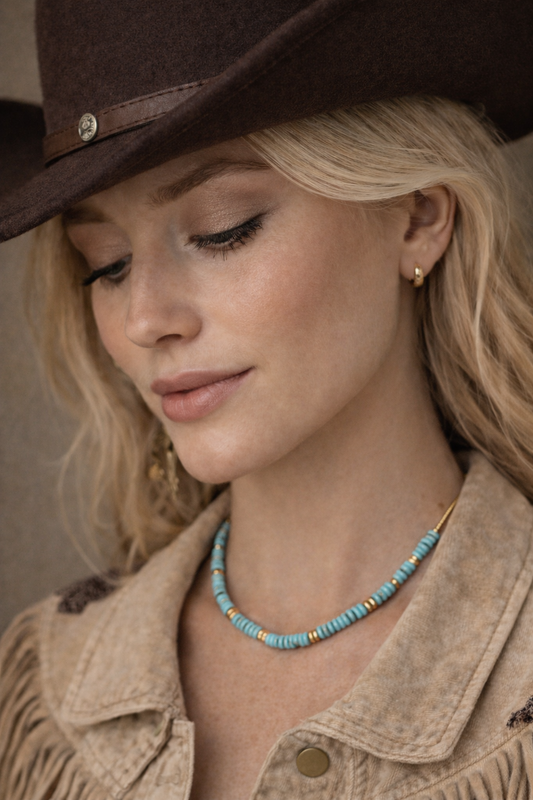 Turquoise Beaded Necklace — Soul Flow Apparel