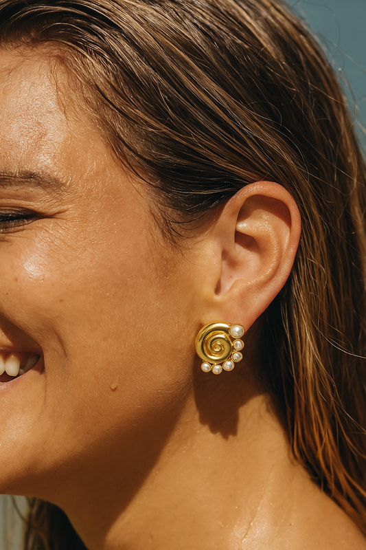 Mini Pearl Shell Earring — Soul Flow Apparel