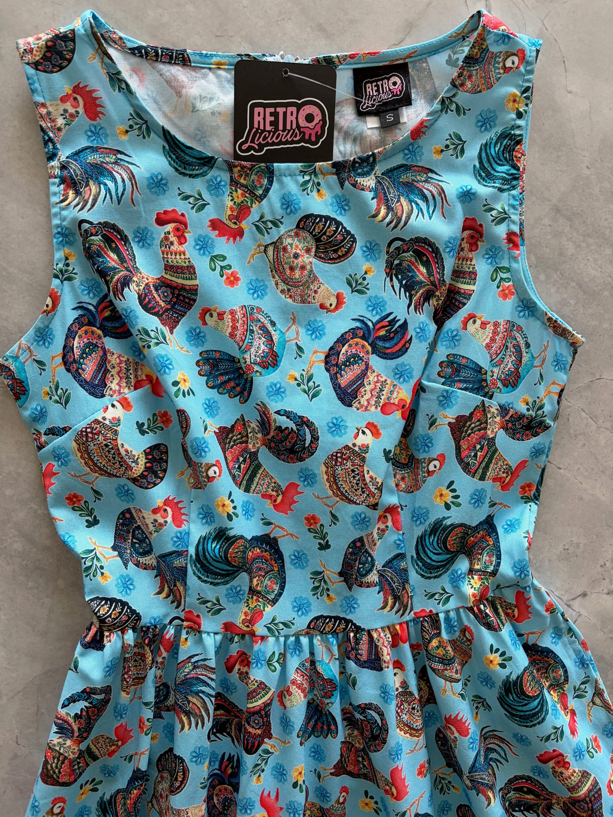 Chicken Vintage Dress, view 2676 — Soul Flow Apparel