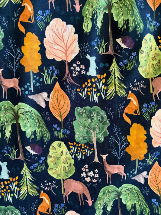 Woodland Vintage Dress in Navy, view 2998 — Soul Flow Apparel