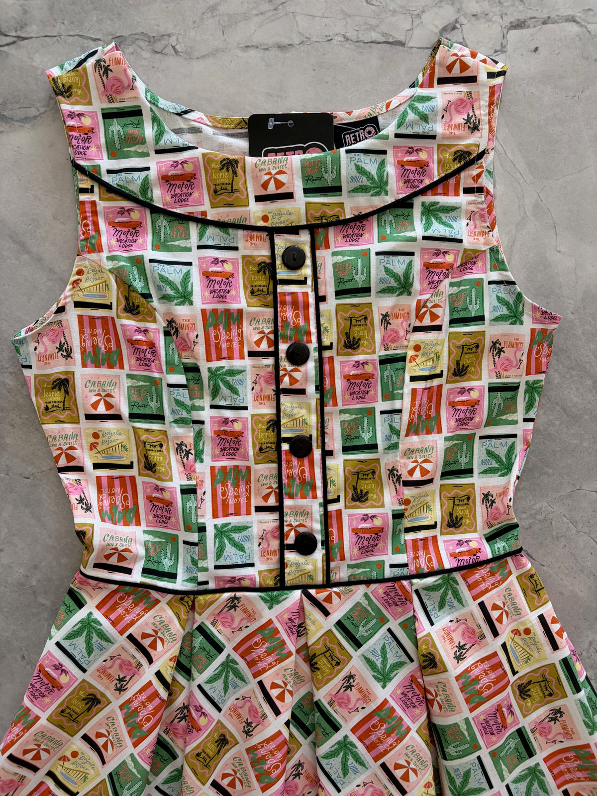 Elizabeth Dress in Paradise, view 3117 — Soul Flow Apparel