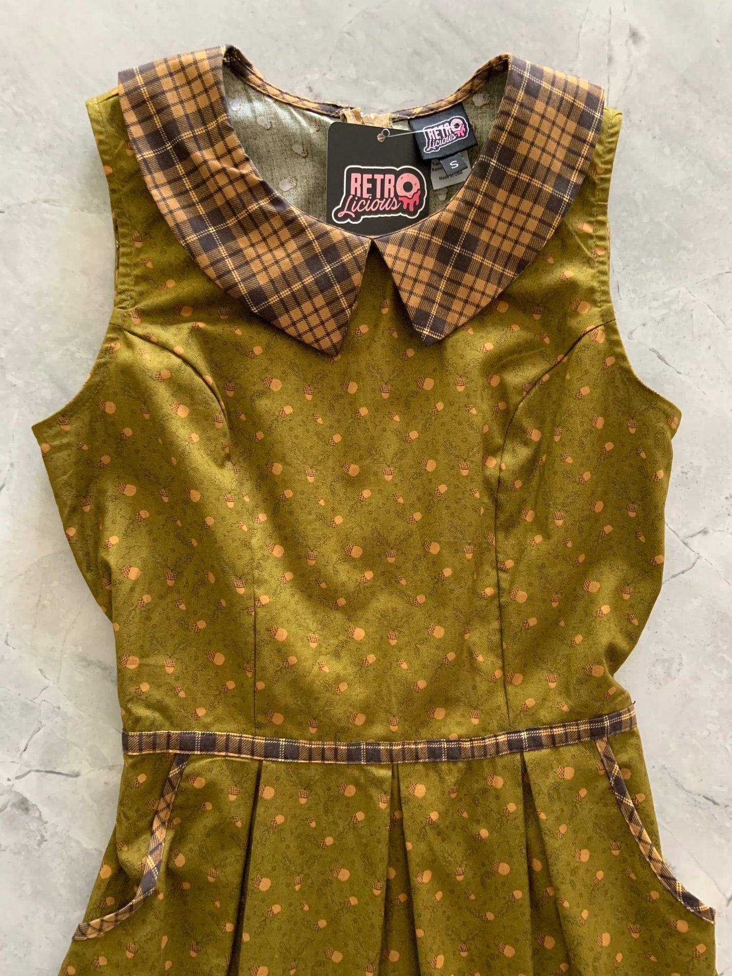 Acorn Collared Dress, view 4447 — Soul Flow Apparel
