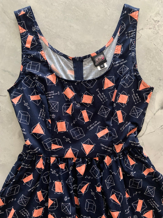 Math Fit & Flare Dress - Xs Only, 1 Left!, view 6620 — Soul Flow Apparel