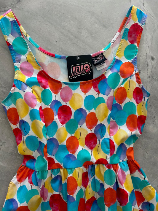 Balloons Fit & Flare Dress - Small Only, view 6959 — Soul Flow Apparel