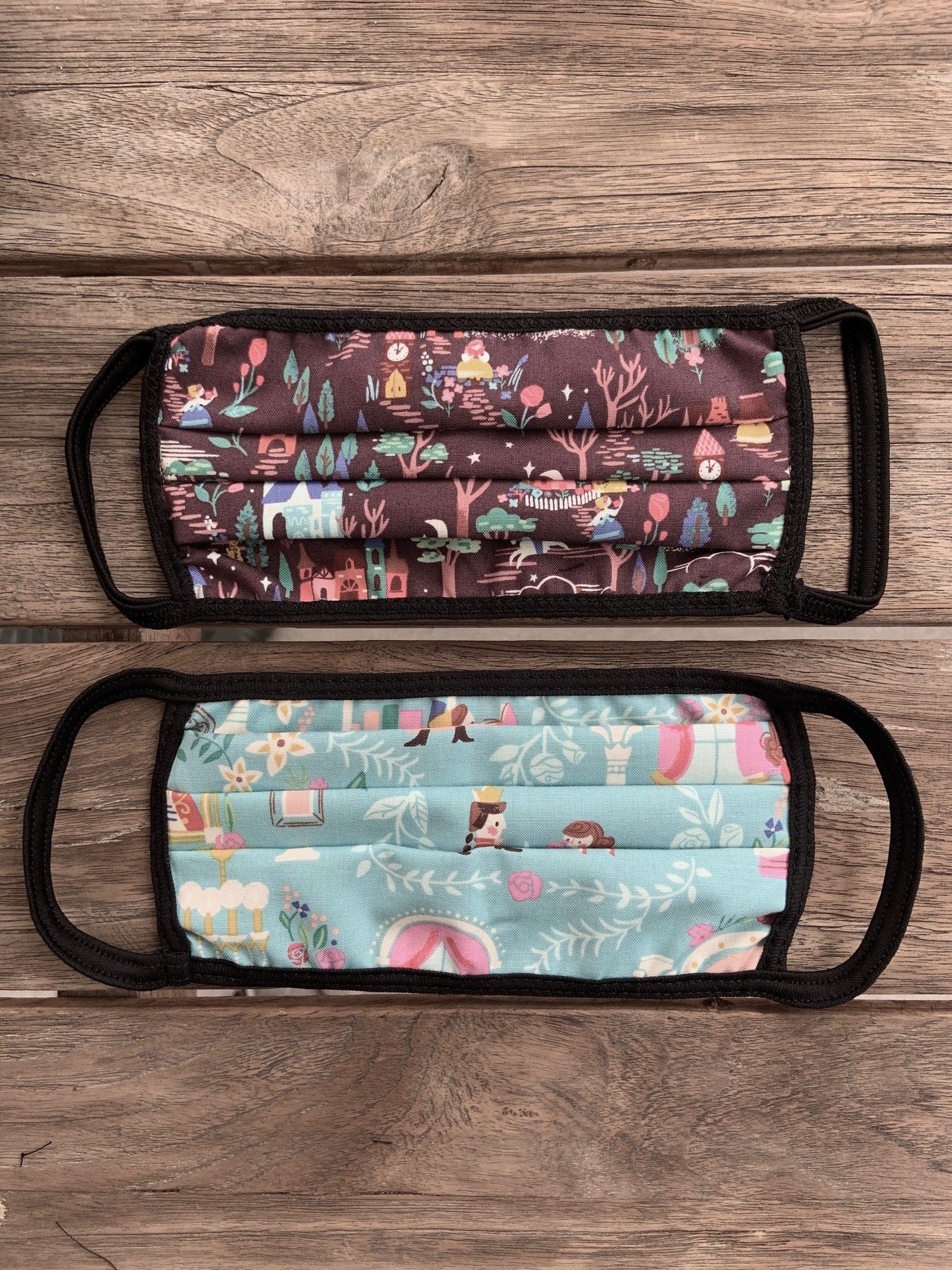Beauty & the Beast Reversible Cotton Mask, view 1 — Soul Flow Apparel
