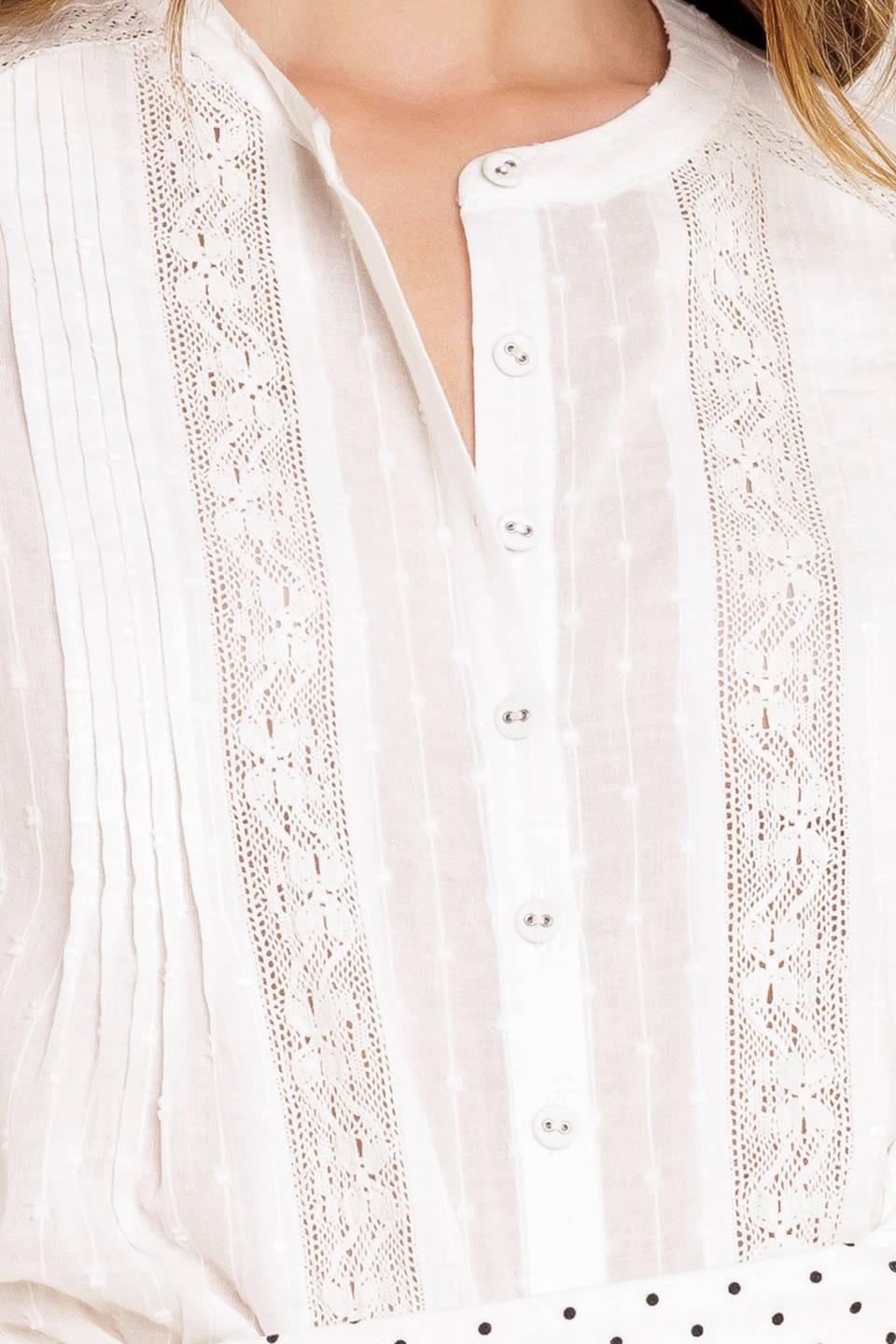 Salt Breeze Woven Top in white, fabric swatch — Soul Flow Apparel