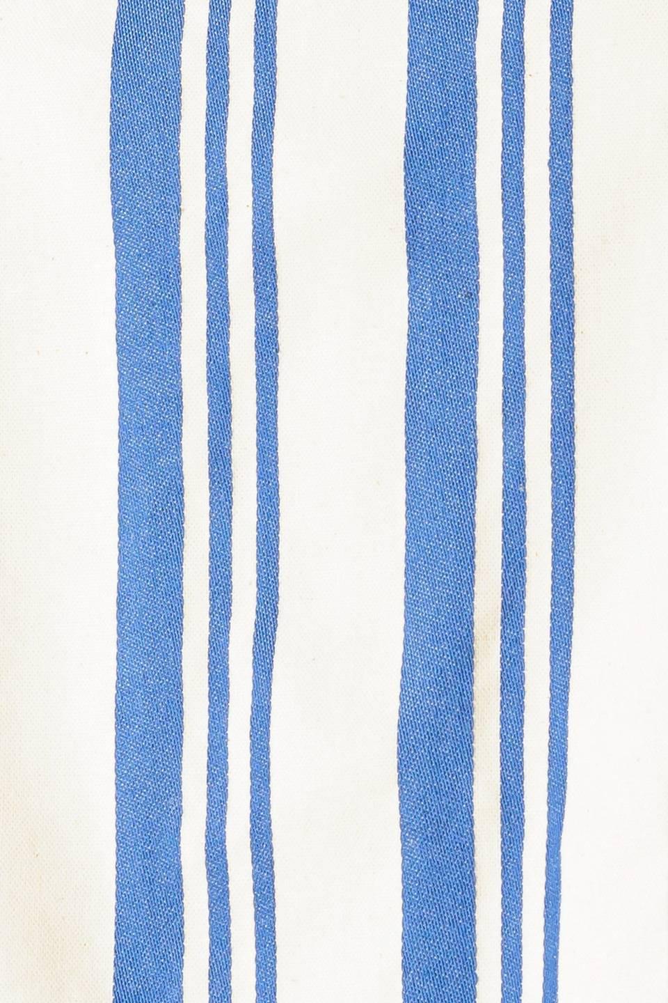 Around the World Woven Top and Short Set in ivory blue, fabric swatch — Soul Flow Apparel