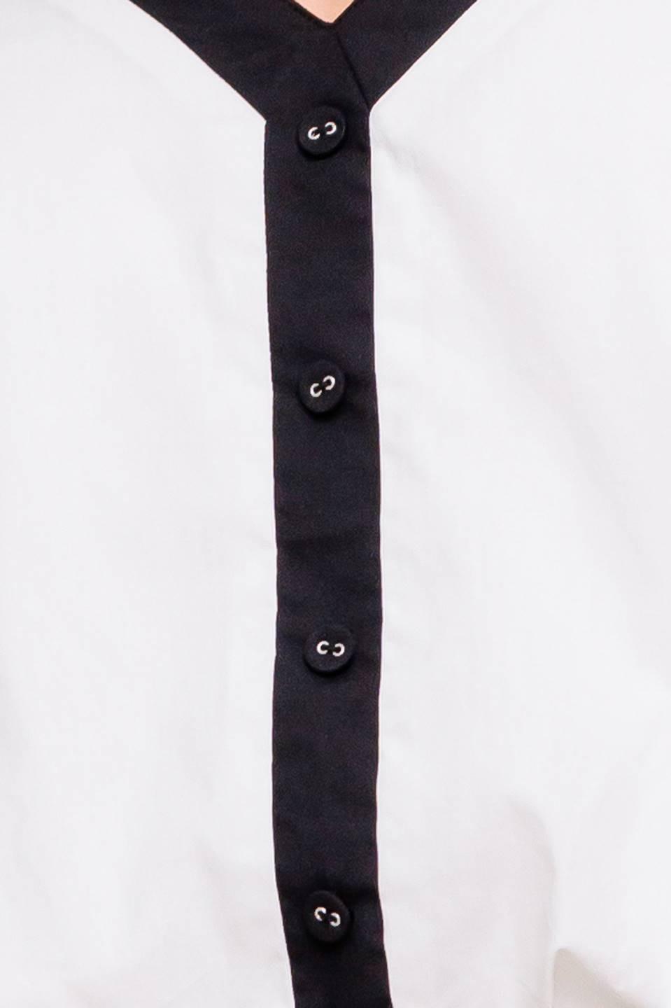 Scent of Spring Woven Top in off-white black, fabric swatch — Soul Flow Apparel