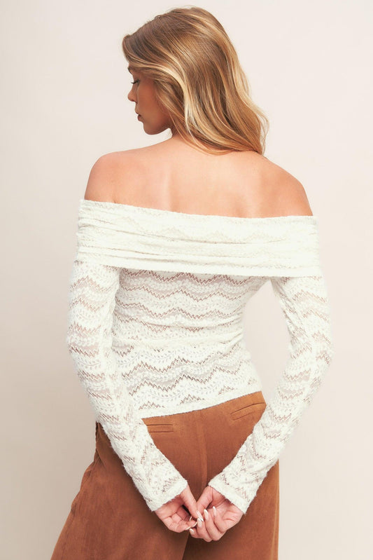 Angelic Sweetie Cream Woven Top, view 7 — Soul Flow Apparel