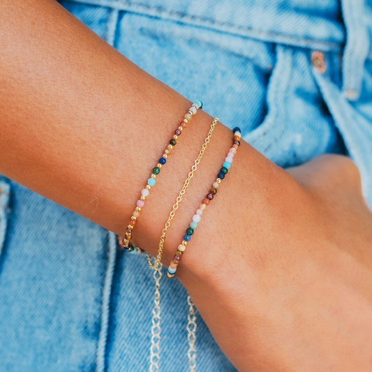 Master Healer 2mm Metal Accent Healing Bracelet — Soul Flow Apparel