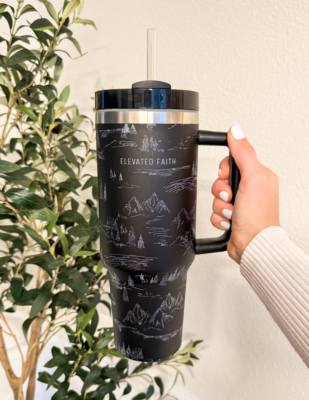 Mountainscape 40 oz Tumbler – Christian Tumbler