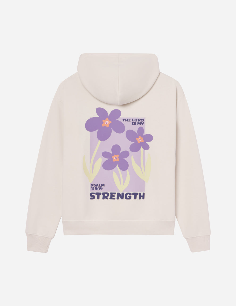 My Strength Floral Unisex Hoodie – Christian Hoodie