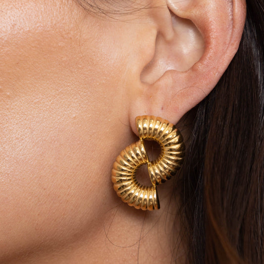 Brooklyn Statement Earring in shoot, view 15277 — Soul Flow Apparel