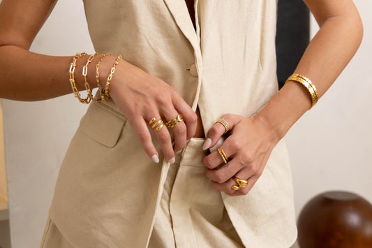 Codie Link Bracelet in azaria, view 13263 — Soul Flow Apparel