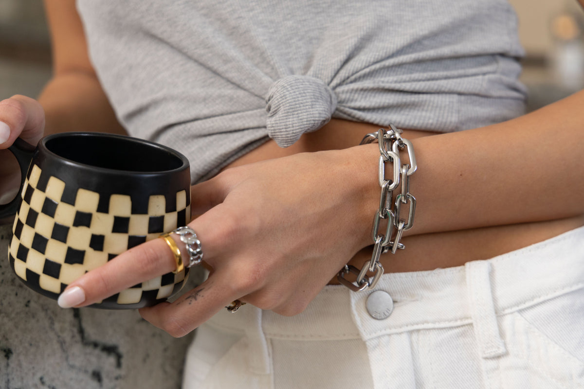 Abby Chain Ring in azaria, view 13348 — Soul Flow Apparel