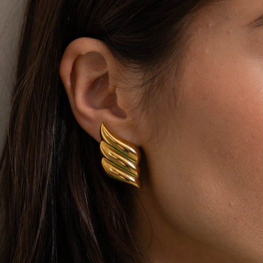 Heather Statement Earring in azaria, view 13394 — Soul Flow Apparel
