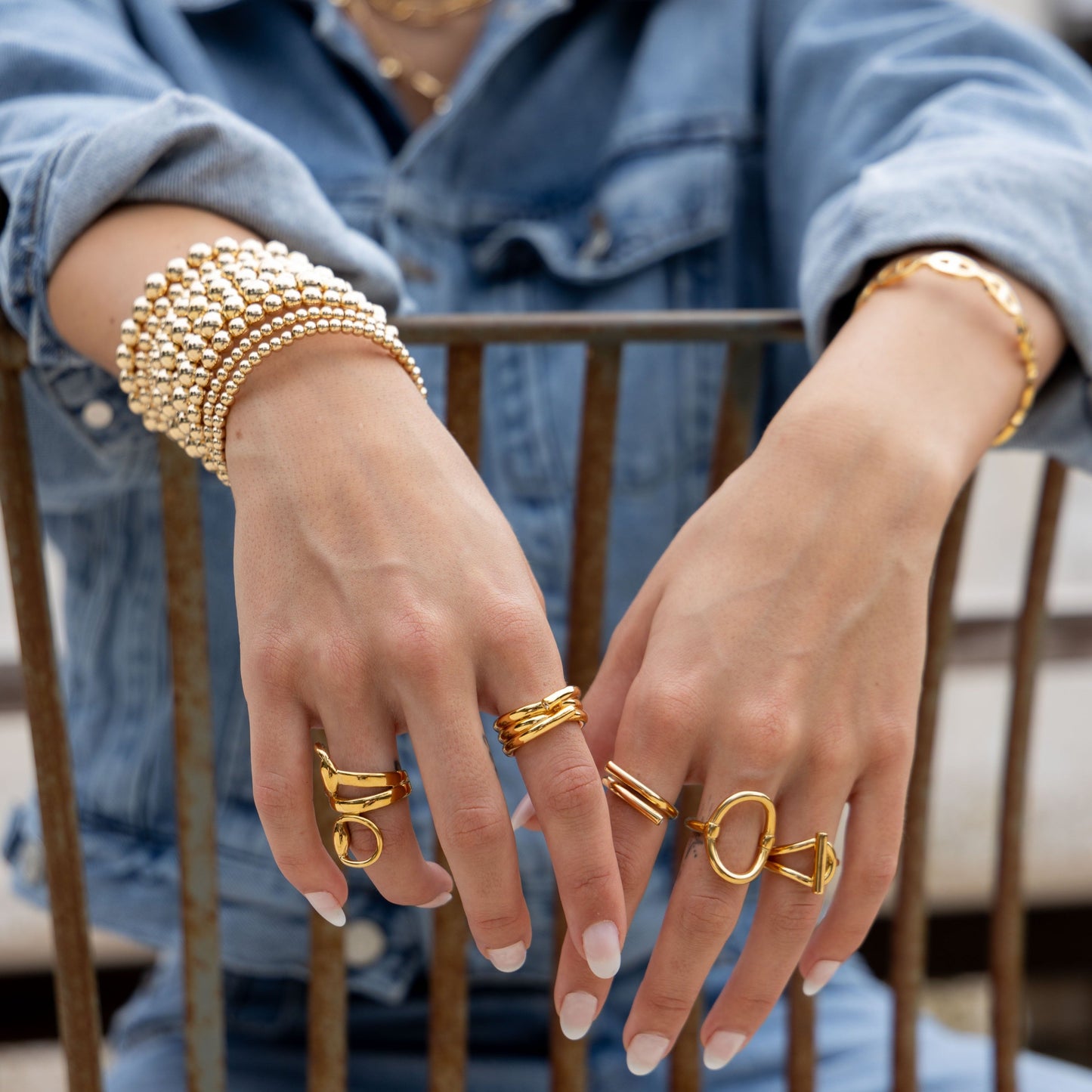 Horsebit Ring in azaria, view 13627 — Soul Flow Apparel