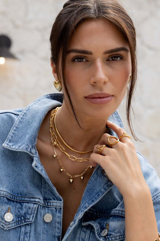 Bentley Link Necklace in azaria, view 13650 — Soul Flow Apparel