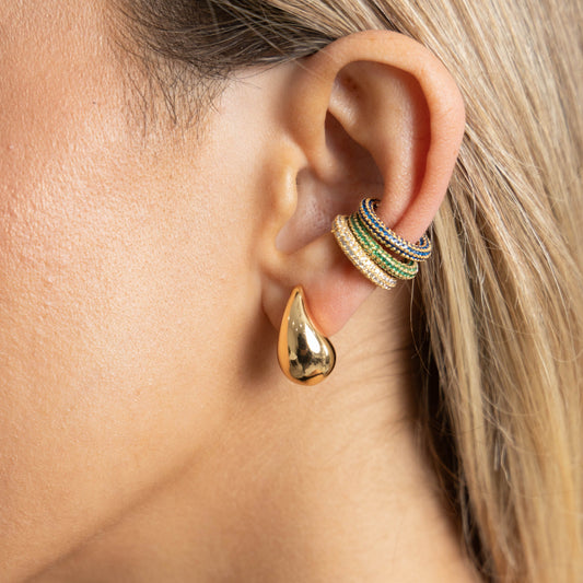 Tinsley Cz Ear Cuff - Sapphire in product, view 14249 — Soul Flow Apparel