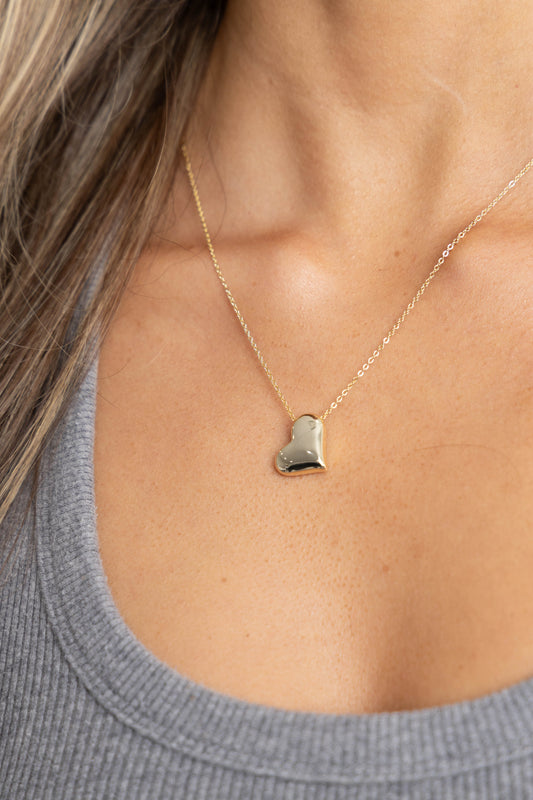Susie Heart Necklace in product, view 14386 — Soul Flow Apparel