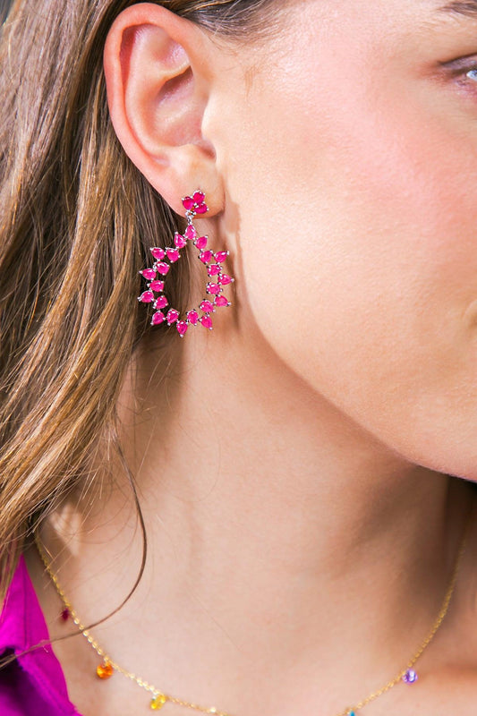 Charlotte Floral Pearl Drop Earrings Korean Crafted Lightweight Couture — Soul Flow Apparel