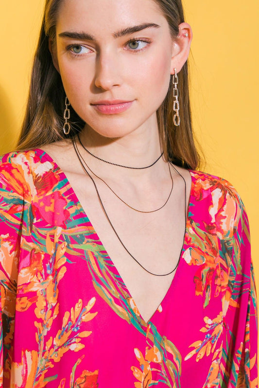 3 Chain Layered Charm Necklace with Pearl and Lace — Soul Flow Apparel