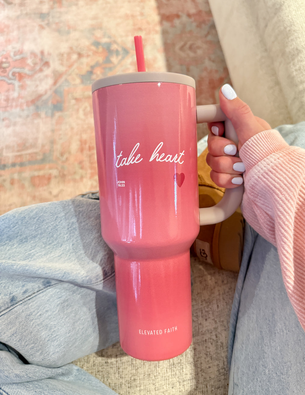 Take Heart 40 oz Ascend Tumbler – Christian Tumbler