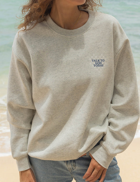 Talk to God Unisex Crewneck – Christian Crewneck