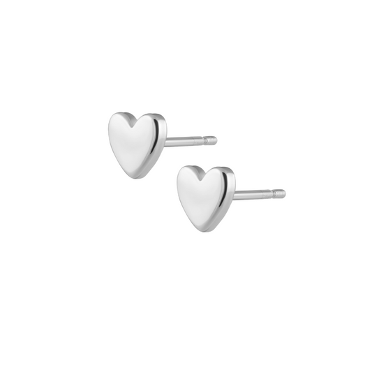 Solid Heart Studs — Soul Flow Apparel