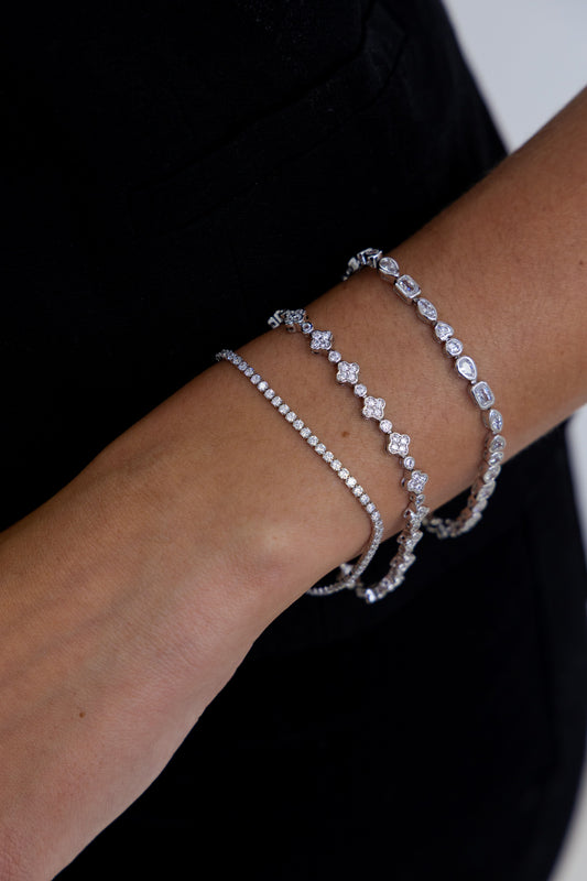 Perrine Bezel Tennis Bracelet — Soul Flow Apparel
