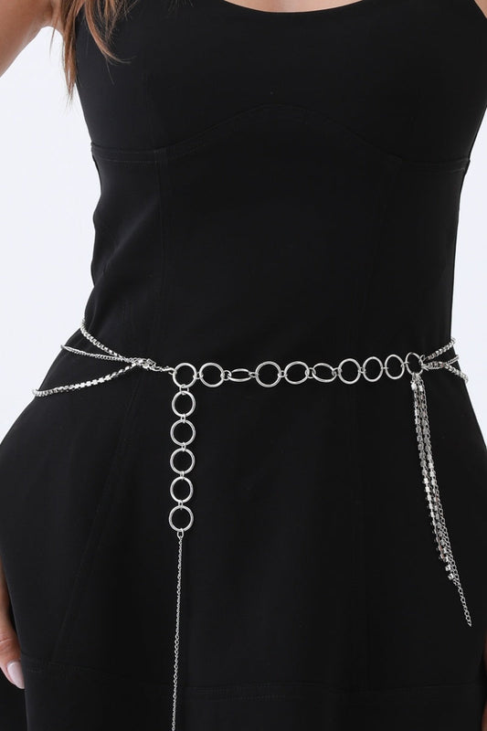 Triple-Layer Rhinestone Belt – Chain & Tassel Bohemian Glam✨🔗 Leto Collection
