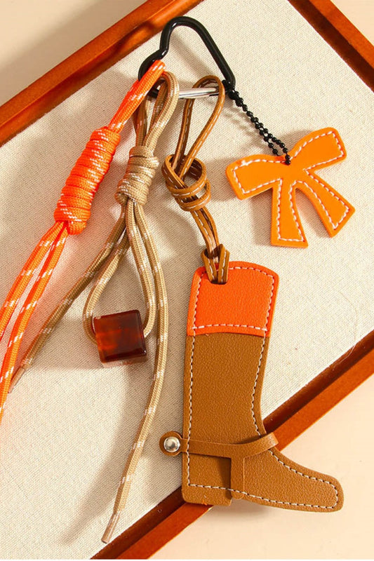 Western Pony Boot Charm – Vibrant Beaded Bag Accessory 🐴✨ Leto Collection