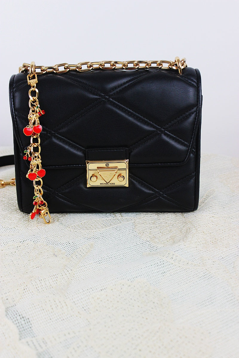 Cherry Charm Crossbody Strap – Adjustable Chain Bag Handle 🍒⛓️ Leto Collection