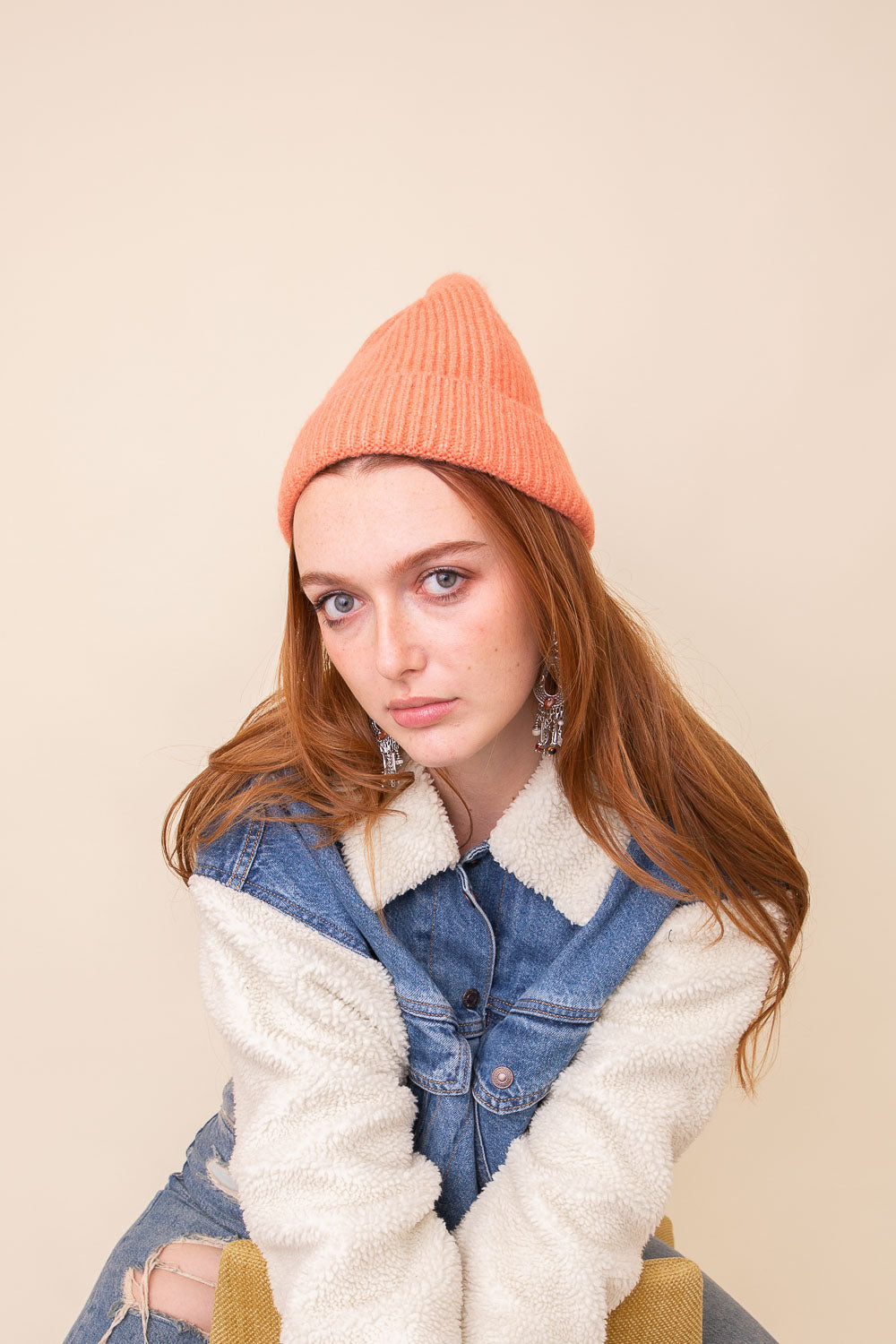 Rib Knit Cuffed Beanie Leto Collection