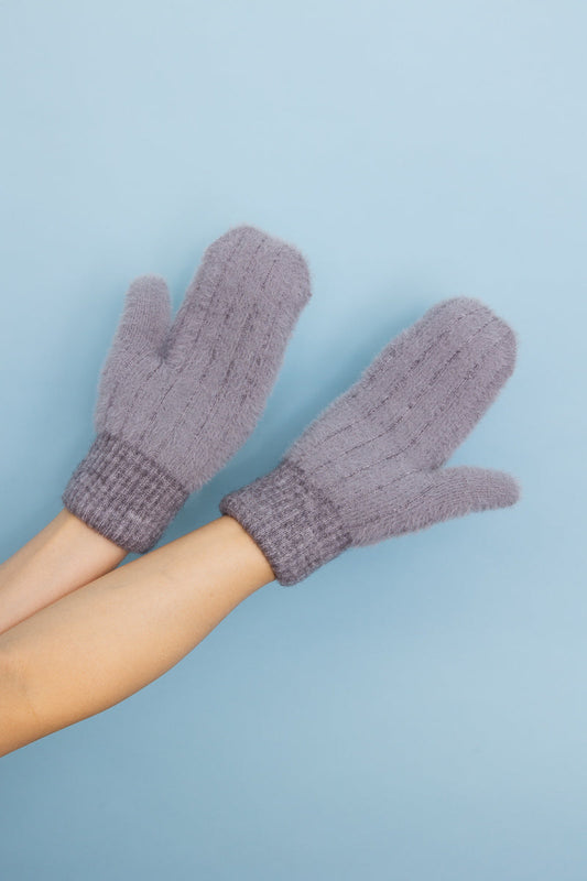 Plush Pastel Fuzzy Winter Mittens ๐งค Leto Collection