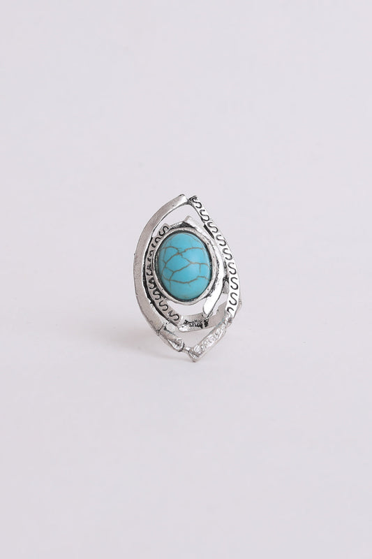 Western Native Adjustable Turquoise Ring💍 Leto Collection