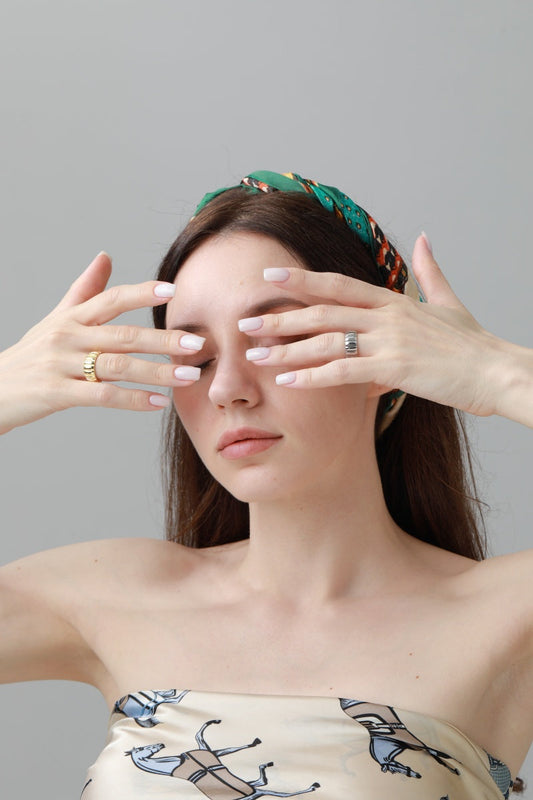 Spiral Nugget Ring – Open Band Stackable Jewelry ⚪⛓️ Leto Collection